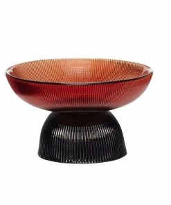Hubsch Bonbon Bowl Black/Orange