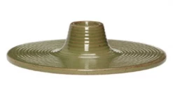 Hubsch Porcelain Candleholder Green