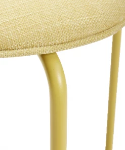 Hubsch Yellow Metal Stool