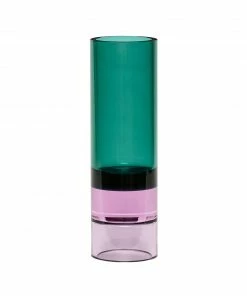 Hubsch Astro Crystal Vase - Green / Pink