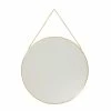 Hubsch Brass Round Wall Mirror with Chain