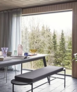 Hubsch White & Pink Glass Swirl Vase - Tall