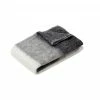 Hubsch Black & Grey Plaid Throw