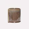 Hubsch Brown Ceramic Leaf Pot D16