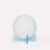 Hubsch Blue and White Glass Moon Table Lamp