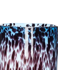 Hubsch Glass Vase Blue Bordeaux