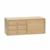 Hubsch Oak Compartment Wall Unit