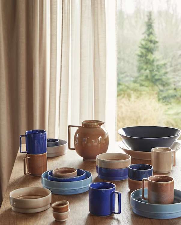 Hubsch Brown Ceramic Jug