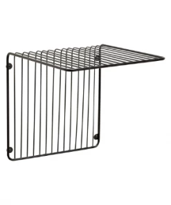 Hubsch Black Iron Wire Wall Shelf