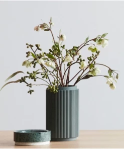 Hubsch Green And White Small Marble Bowl