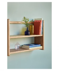 Hubsch Nomad Oak Double Wall Shelf