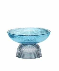 Hubsch Small Detachable Glass Bowl Blue/Smoke