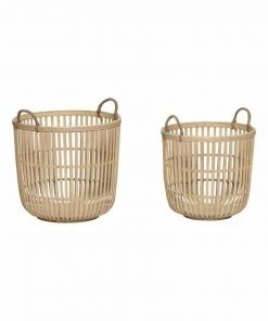 Hubsch 34 x 33cm Hickory Basket