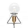 Hubsch Wall lamp w/bulb, brass/black