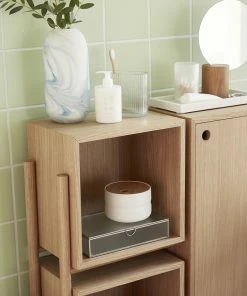 Hubsch White Rectangular Terrazzo Tray in Small Size