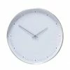 Hubsch 40cm White Metal Clock
