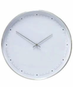 Hubsch 40cm White Metal Clock