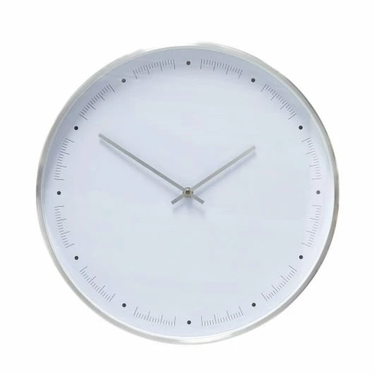 Hubsch 40cm White Metal Clock