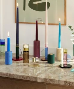 Hubsch Astro Crystal Vase - Green / Blue