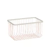 Hubsch Rose Gold Wire Storage Basket - White and Black