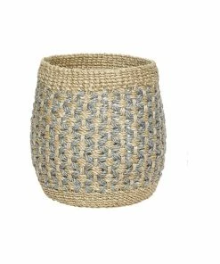 Hubsch Basket in Natural Abaca Medium