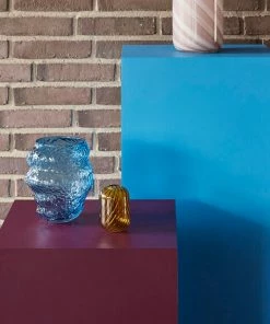 Hubsch Organic Textured Glass Vase