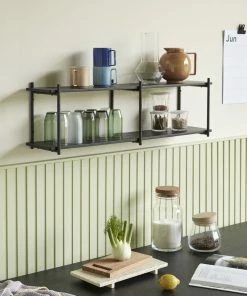 Hubsch Aster Drinking Glass Green