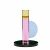 Hubsch Astro Crystal Candlestick Holder - Pink