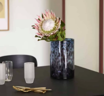 Hubsch Leo Cylinder Vases - Set of 2