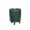 Hubsch Green Ceramic Pot with Legs Medium