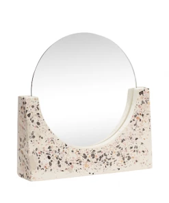Hubsch Table Mirror, Terrazzo (White)