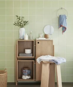 Hubsch Tea Towel Blue/Orange