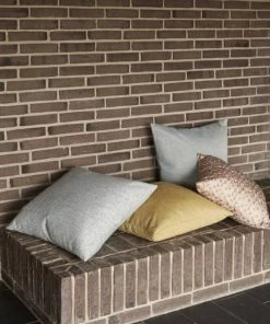 Hubsch Blue & White Weave Cushion 60x60cm