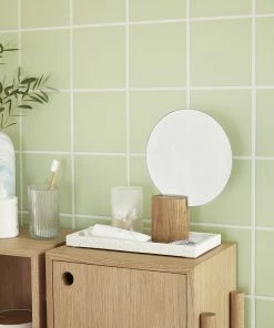 Hubsch White Rectangular Terrazzo Tray in Small Size