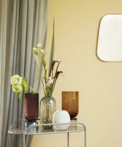 Hubsch Amber and Smoked Handmade Glass Vase