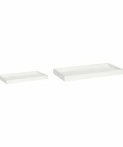 Hubsch White Rectangular Terrazzo Tray in Small Size