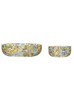 Hubsch Glass Confetti Bowl | 2 Sizes