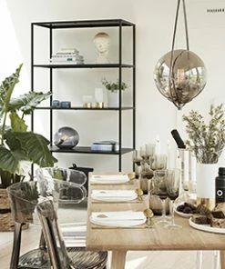 Hubsch Blue Storage jar with lid