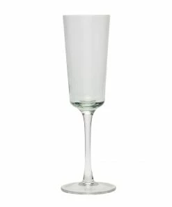 Hubsch Clear Champagne Glass