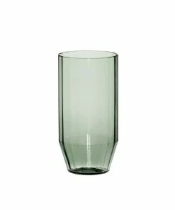 Hubsch Aster Drinking Glass Green